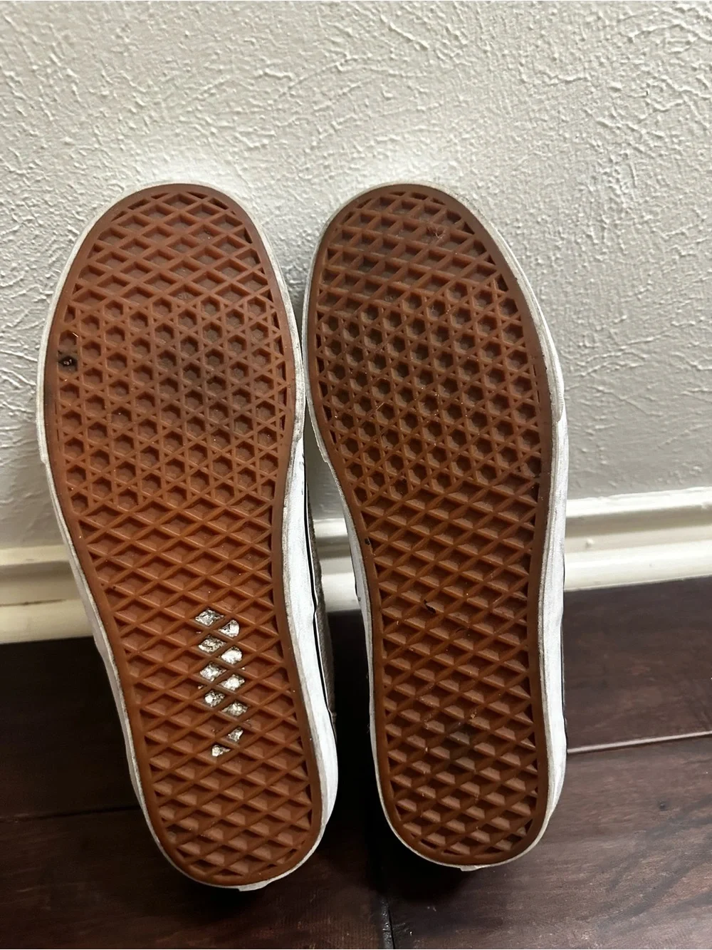 Vans Men’s Low-Top Sneakers in Taupe and White